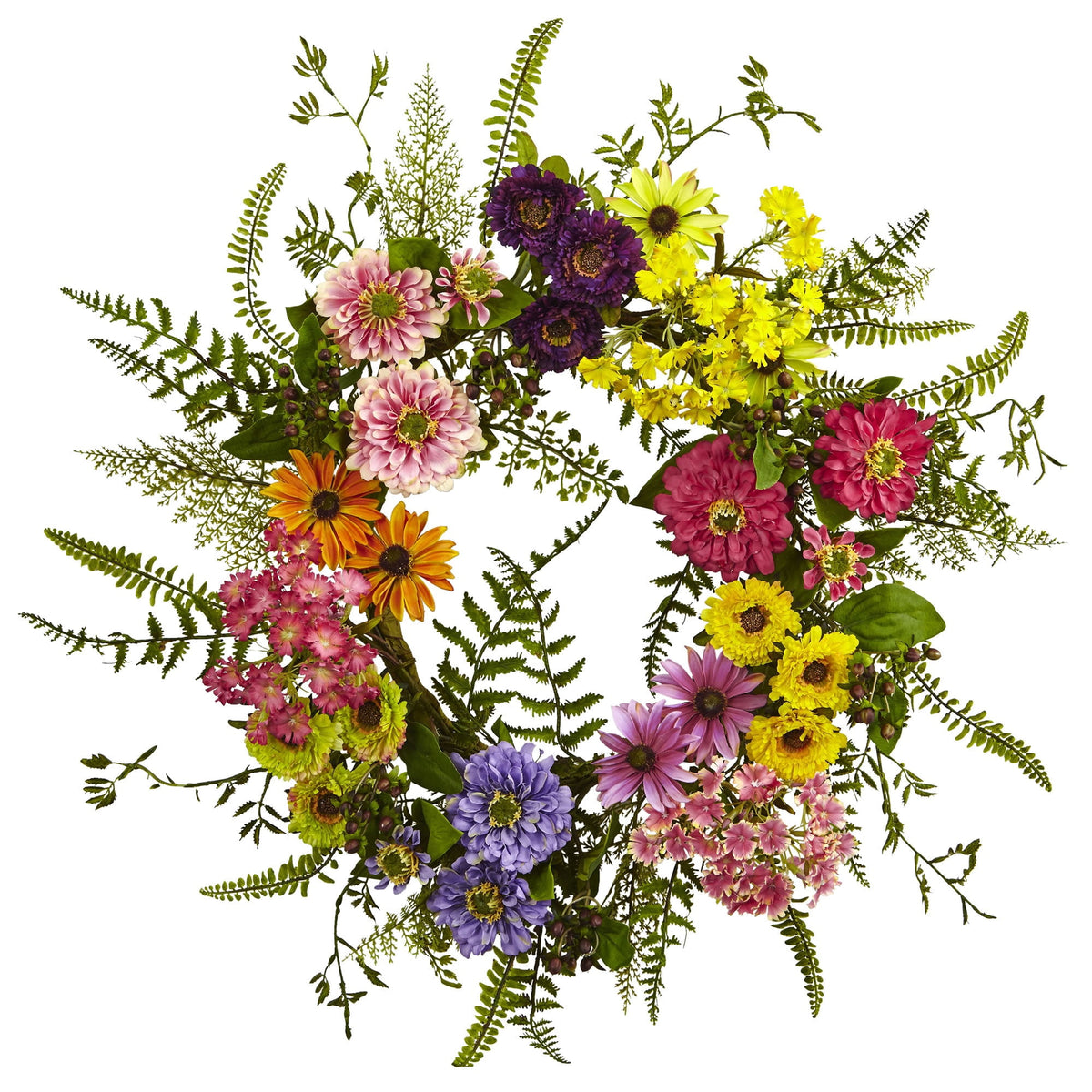 20" Mixed Flower Wreath