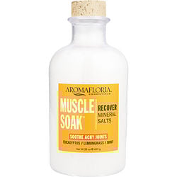 MUSCLE SOAK by Aromafloria OCEAN MINERAL BATH SALTS 23 OZ EUCALYPTUS, PEPPERMINT, AND LEMONGRASS