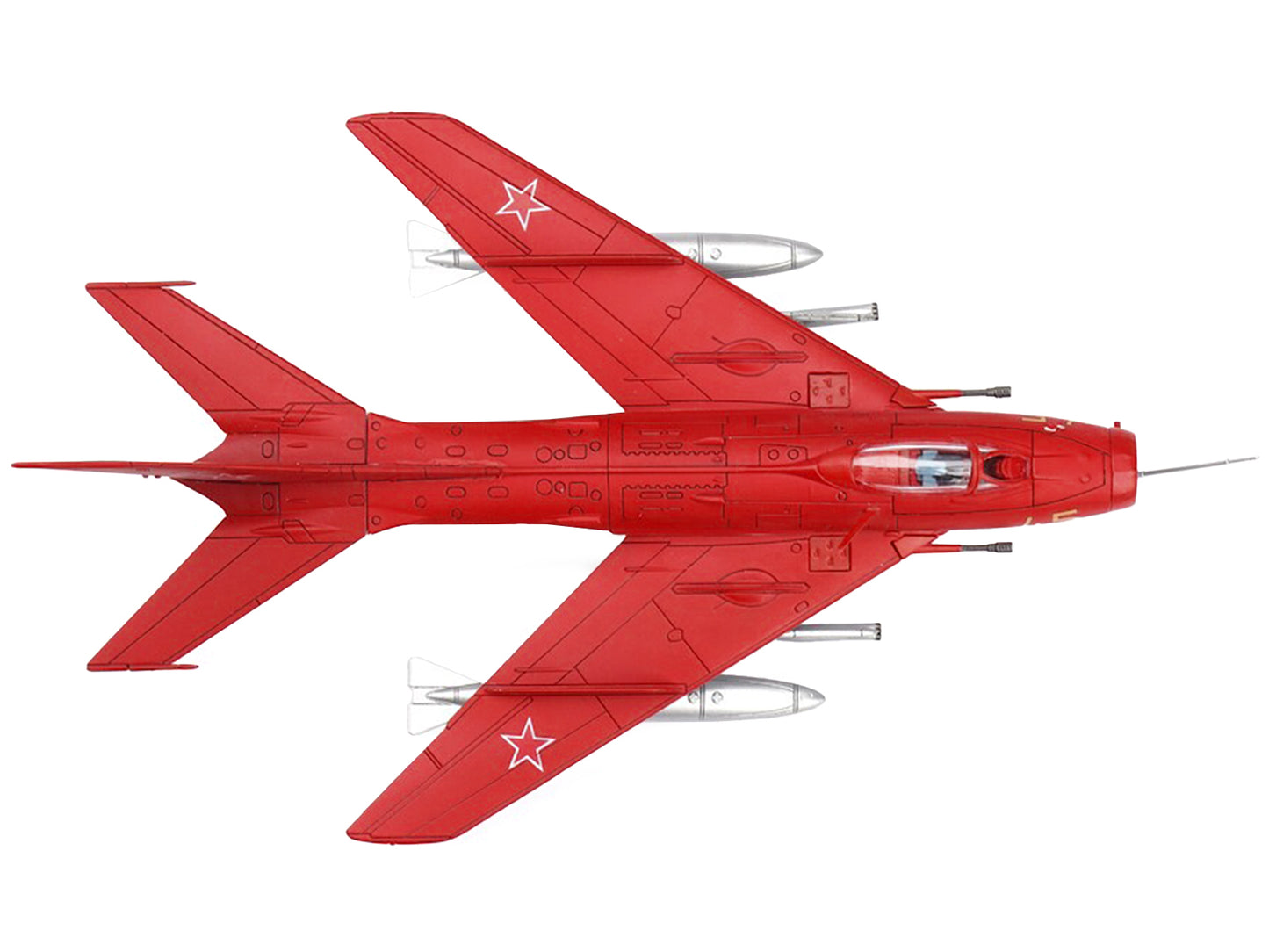 Mikoyan-Gurevich MiG-19S Farmer C Fighter Aircraft "Yellow 45" "VVS Display Team Soviet Air Force Kubinka Air Base" (1960) "Wing" Series 1/72 Diecast Model by Panzerkampf