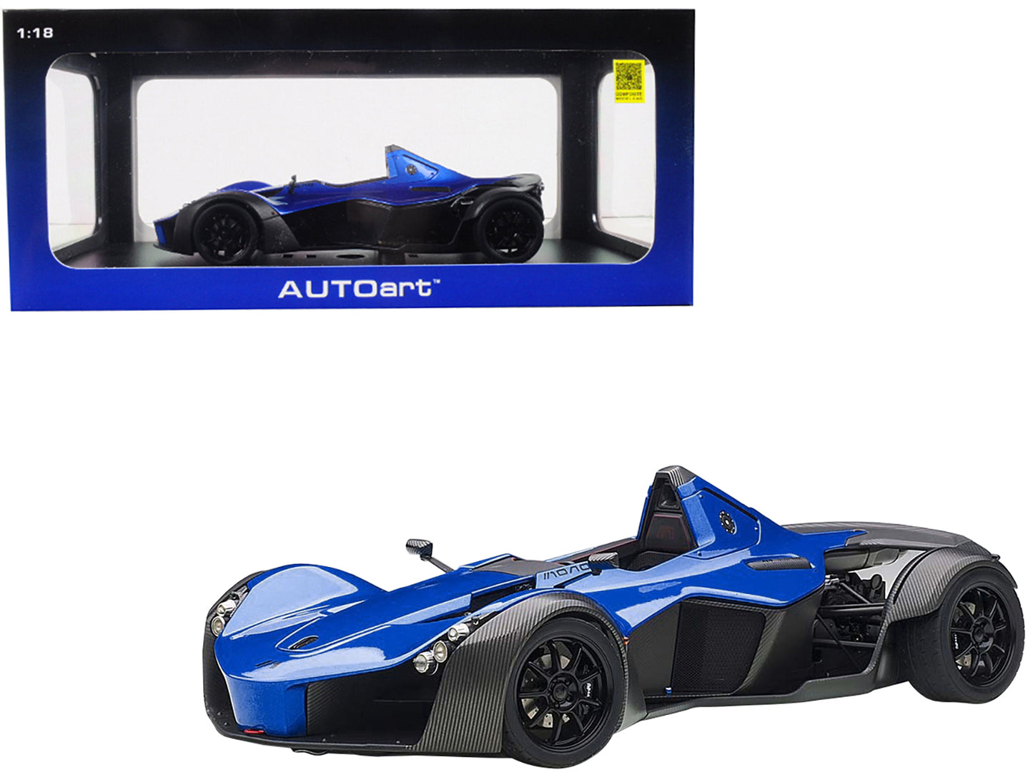 Autoart BAC Mono Metallic Blue 1/18 Model Car by Autoart
