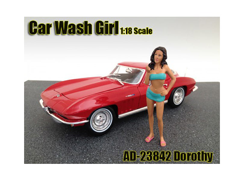 American Diorama Car Wash Girl Dorothy Figurine for 1/18 Scale Models by American Diorama
