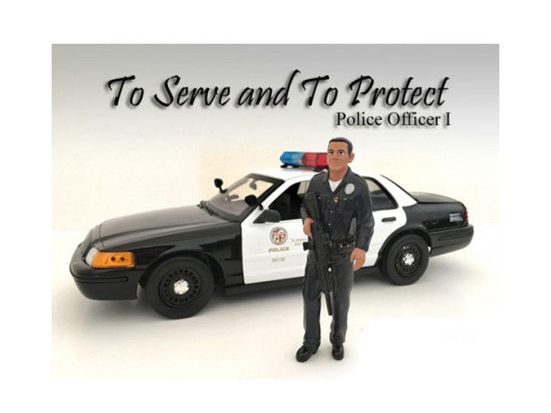 American Diorama Police Officer I Figure For 1:18 Scale Models by American Diorama