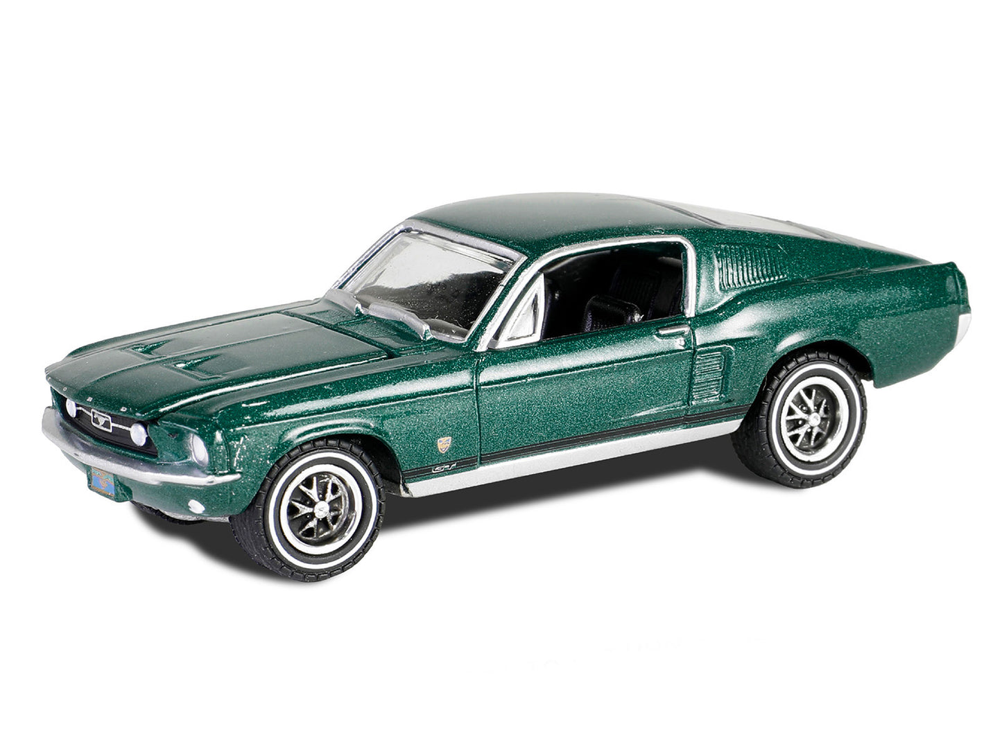 Greenlight 1967 Ford Mustang GT Fastback "High Country Special" Timberline Green Metallic "Hobby Exclusive" Series 1/64 Diecast Model Car by Greenlight