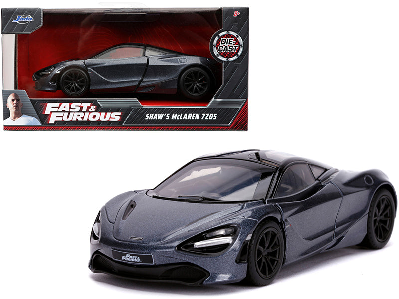 Jada Shaw's McLaren 720S RHD (Right Hand Drive) Metallic Gray "Fast & Furious Presents: Hobbs & Shaw" (2019) Movie 1/32 Diecast Model Car by Jada