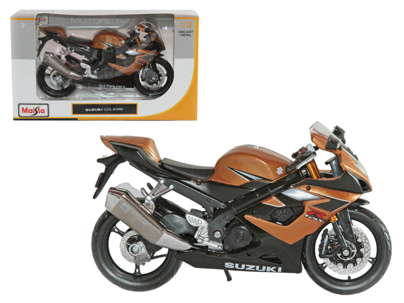 Maisto Suzuki GSX R1000 Bronze 1/12 Diecast Motorcycle Model by Maisto
