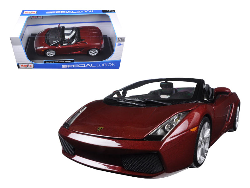 Maisto Lamborghini Gallardo Spyder Burgundy 1/18 Diecast Model Car by Maisto