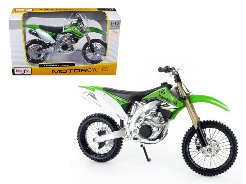 Maisto Kawasaki KX 450F Green 1/12 Diecast Motorcycle Model by Maisto