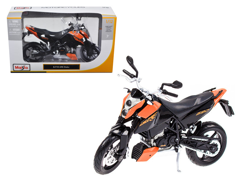 Maisto KTM 690 Duke Orange and Black 1/12 Diecast Motorcycle Model by Maisto