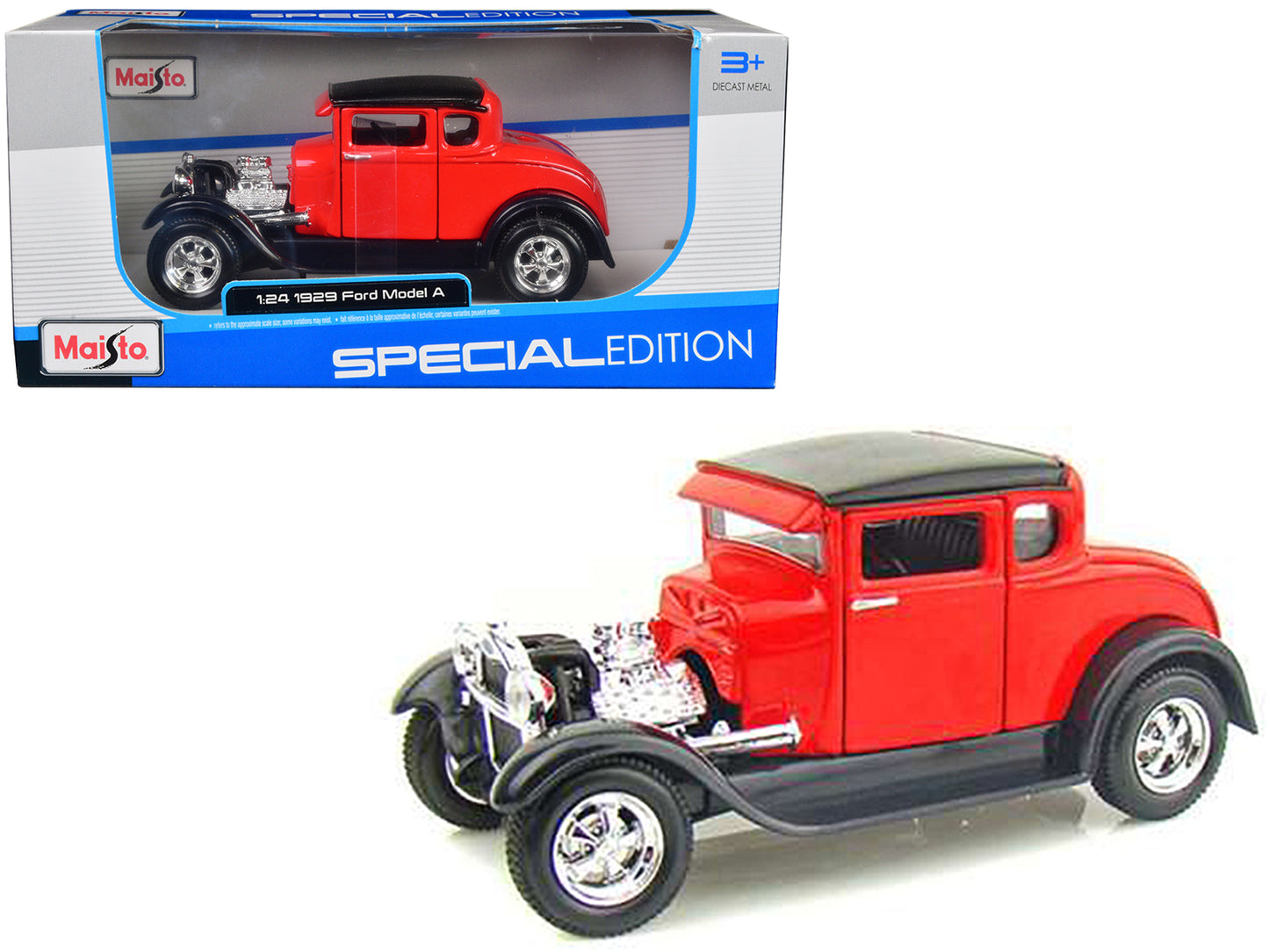Maisto 1929 Ford Model A Red 1/24 Diecast Model Car by Maisto