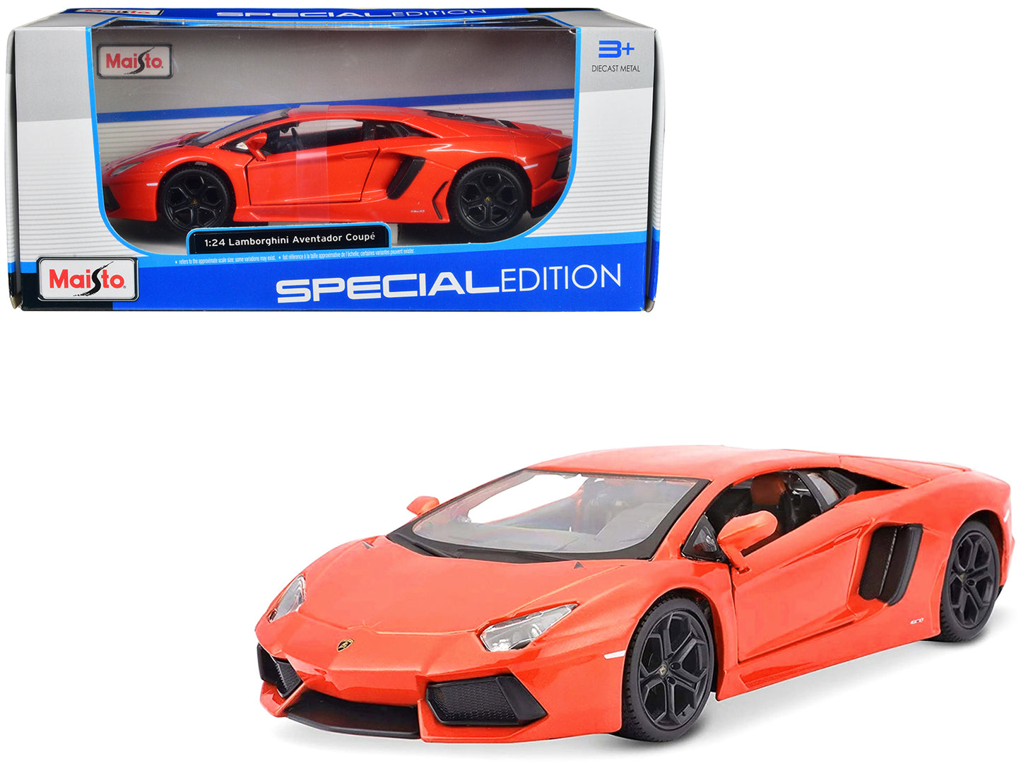 Maisto Lamborghini Aventador LP700-4 Orange 1/24 Diecast Model Car by Maisto