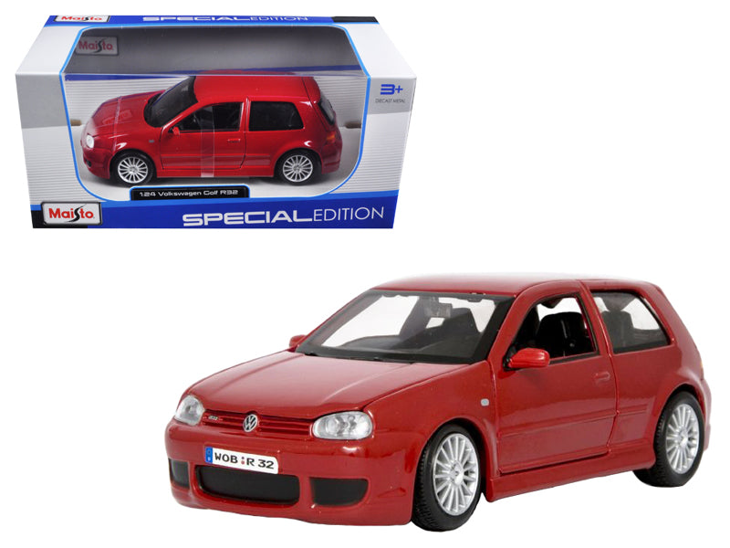 Maisto Volkswagen Golf R32 Red 1/24 Diecast Model Car by Maisto