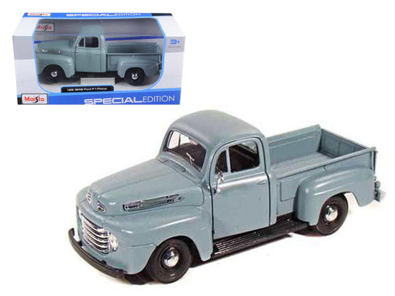 Maisto 1948 Ford F-1 Pickup Truck Gray 1/25 Diecast Model by Maisto