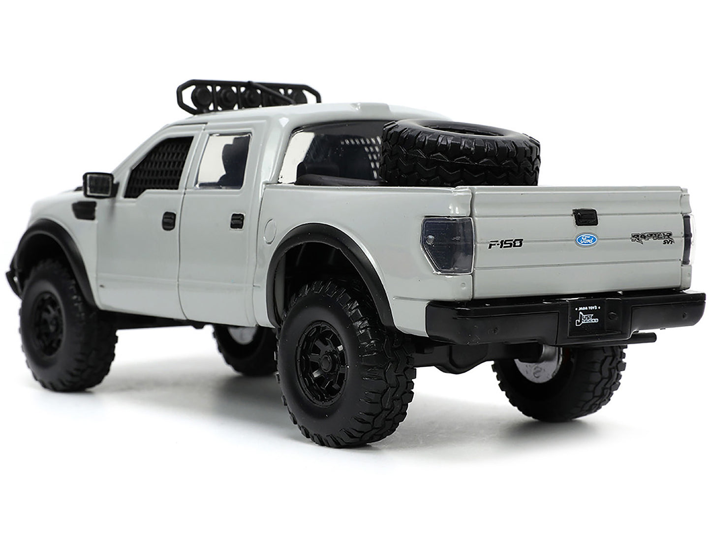 Jada 2011 Ford F-150 SVT Raptor Pickup Truck Light Gray with Extra Wheels "Just Trucks" Series 1/24 Diecast Model Car by Jada