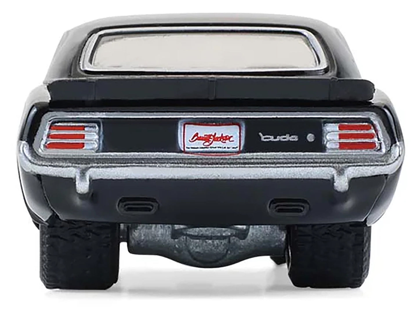 1970 Plymouth 'Cuda AAR Black with Gray Stripes "Barrett-Jackson" Series 16 1/64 Diecast Model Car by Greenlight