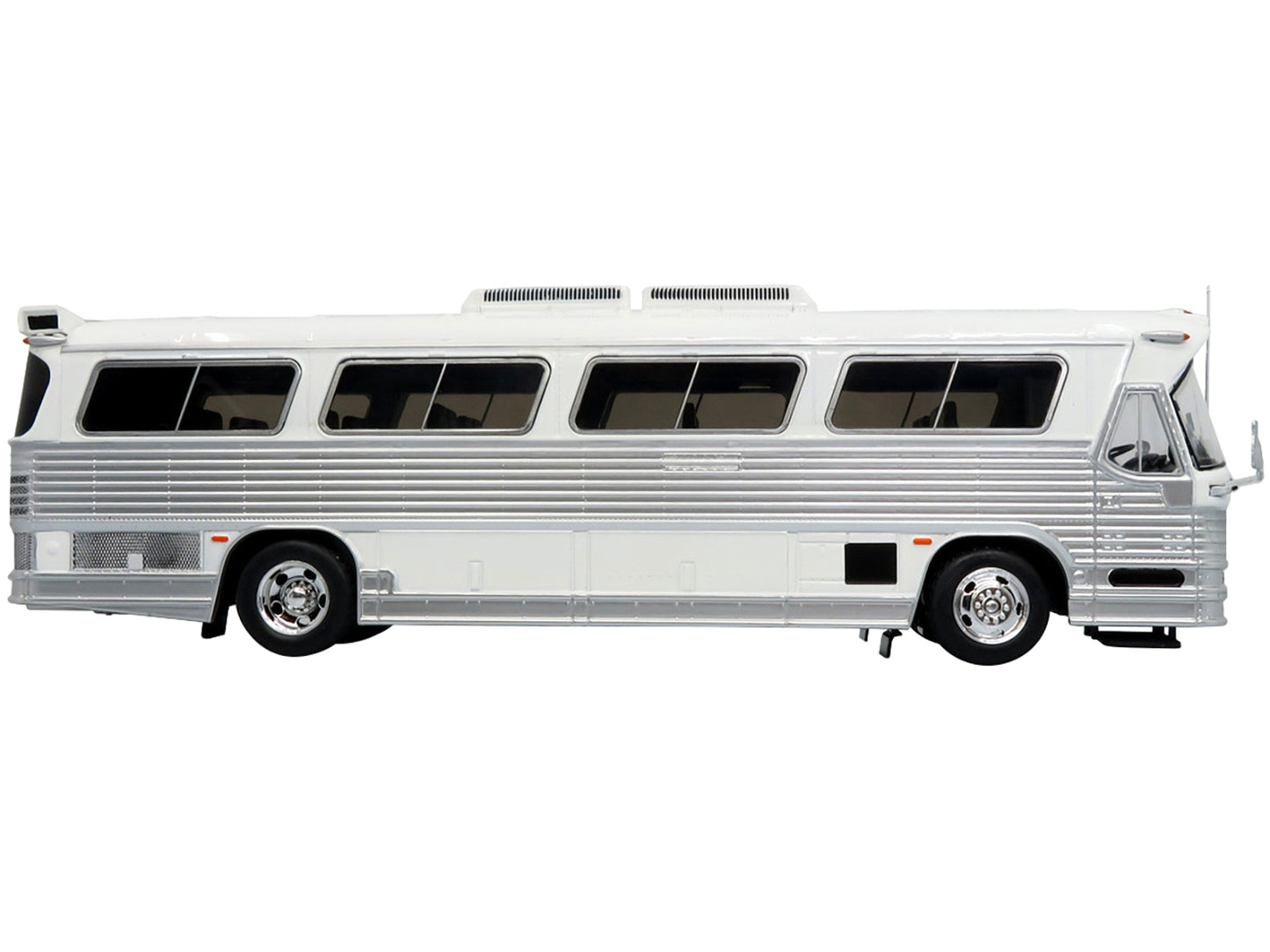 Iconic Replicas 1980 Dina 323-G2 "Olimpico" Coach Bus White and Silver "The Bus & Motorcoach Collection" 1/43 Diecast Model by Iconic Replicas