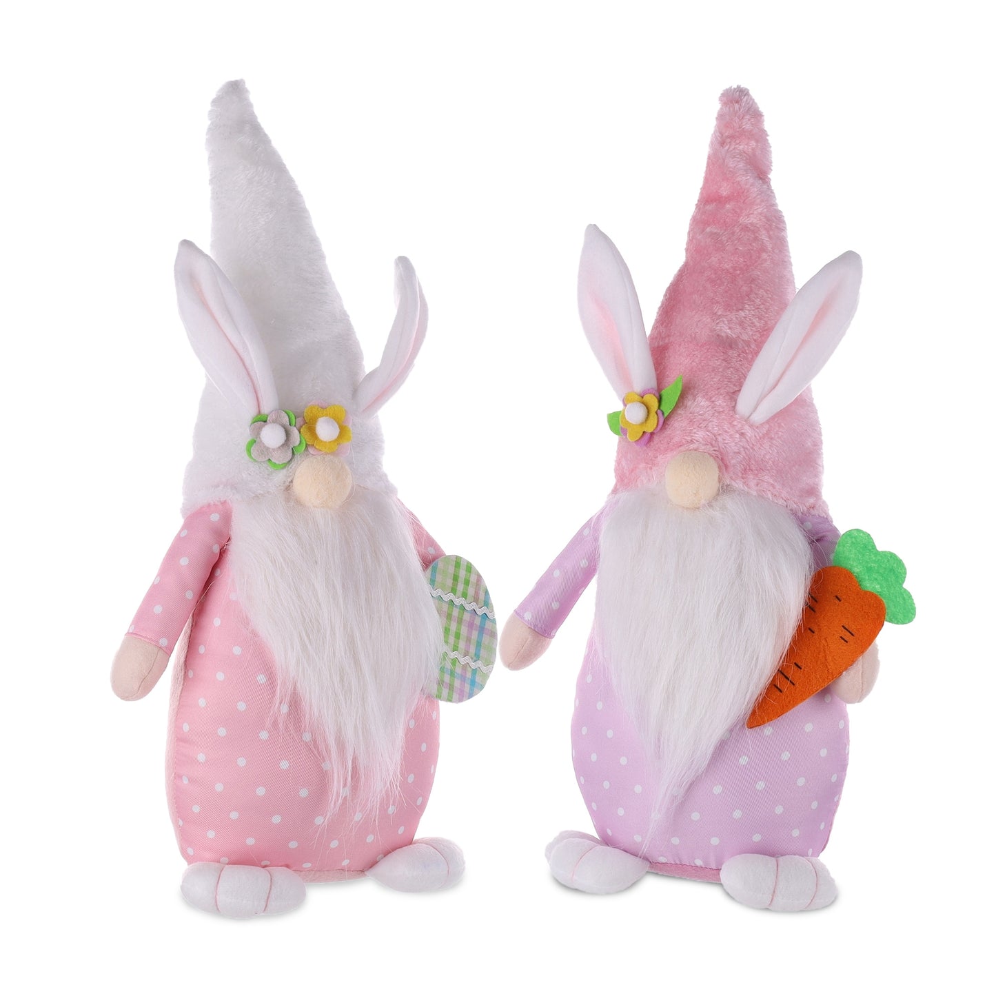 Plush Easter Bunny Gnome Shelf Sitter (Set of 2)