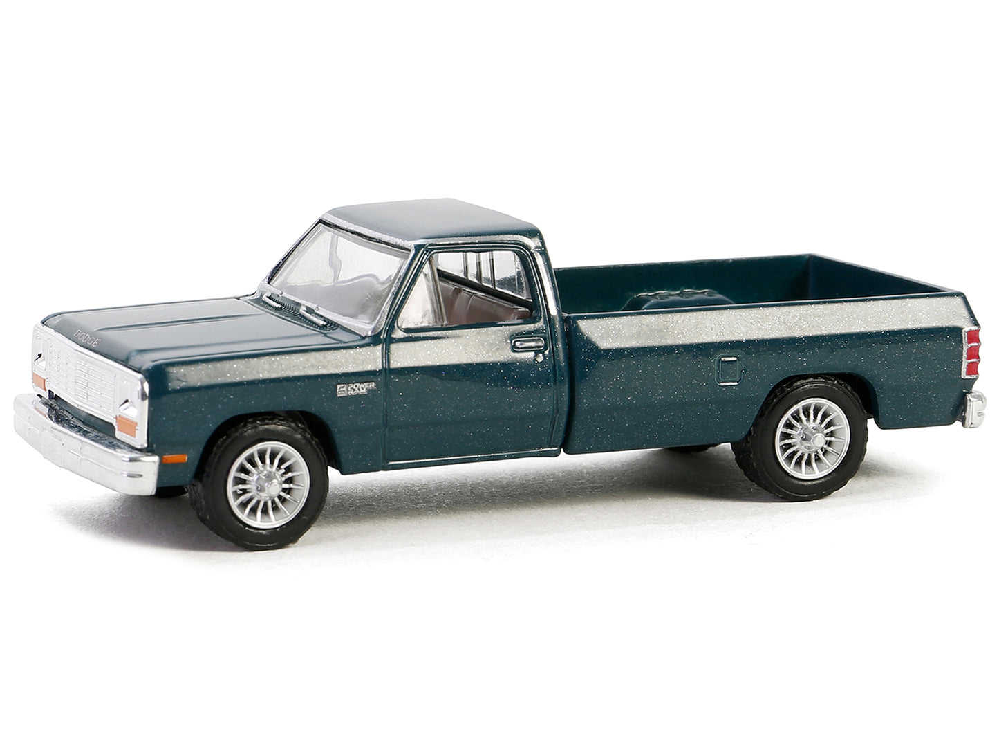 Greenlight 1982 Dodge Ram W250 Power Ram Pickup Truck Seaspray Green Metallic "Down on the Farm" Series 9 1/64 Diecast Model by Greenlight