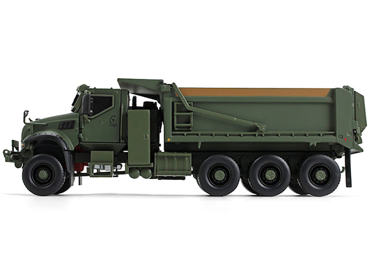 First Gear Mack Defense M917A3 Heavy Dump Truck Green 1/50 Diecast Model by First Gear