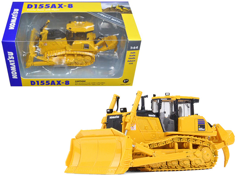 First Gear Komatsu D155AX-8 Sigmadozer with Ripper 1/64 Diecast Model by First Gear