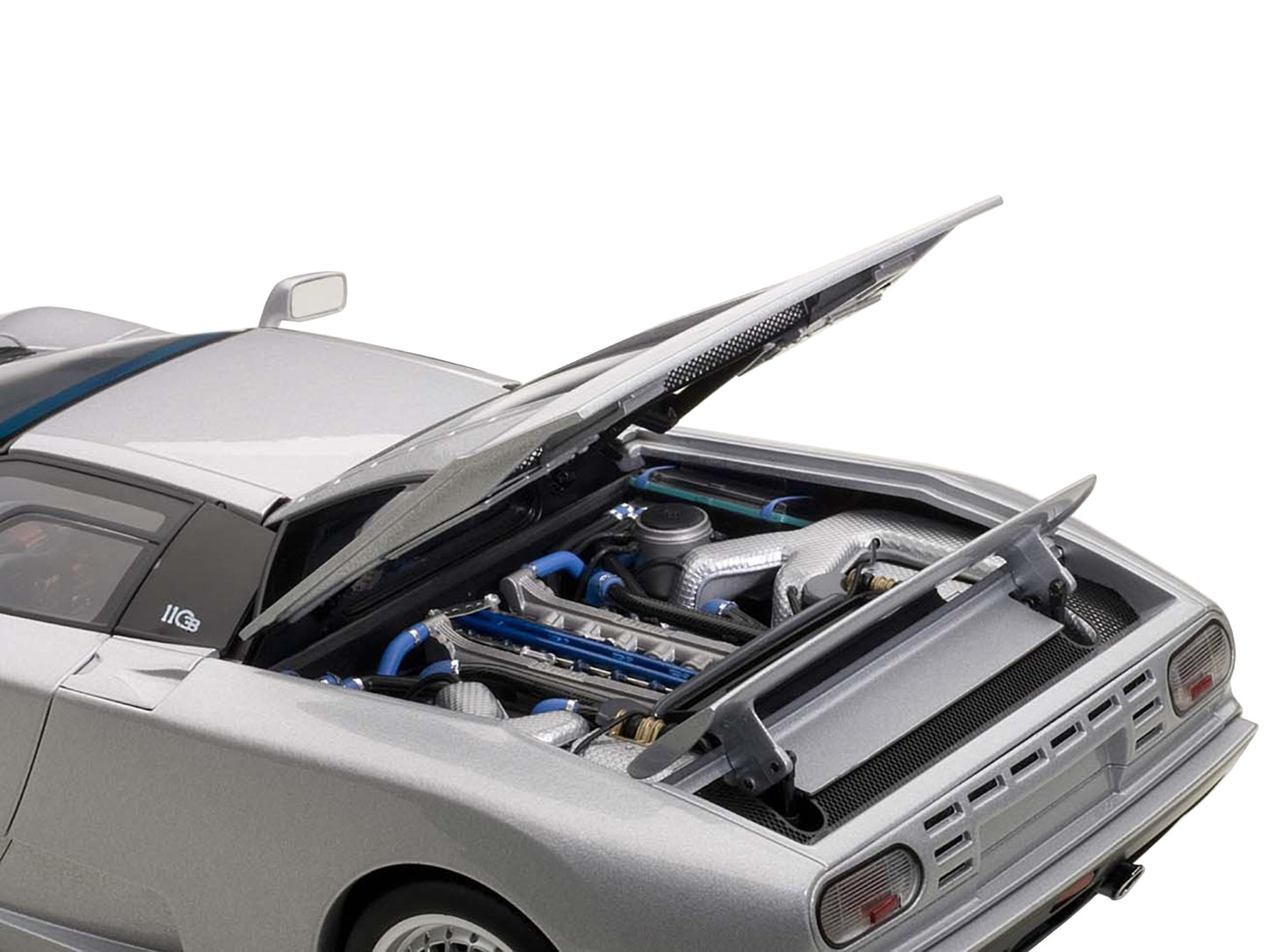 Autoart Bugatti EB110 GT Silver 1/18 Diecast Car Model by Autoart