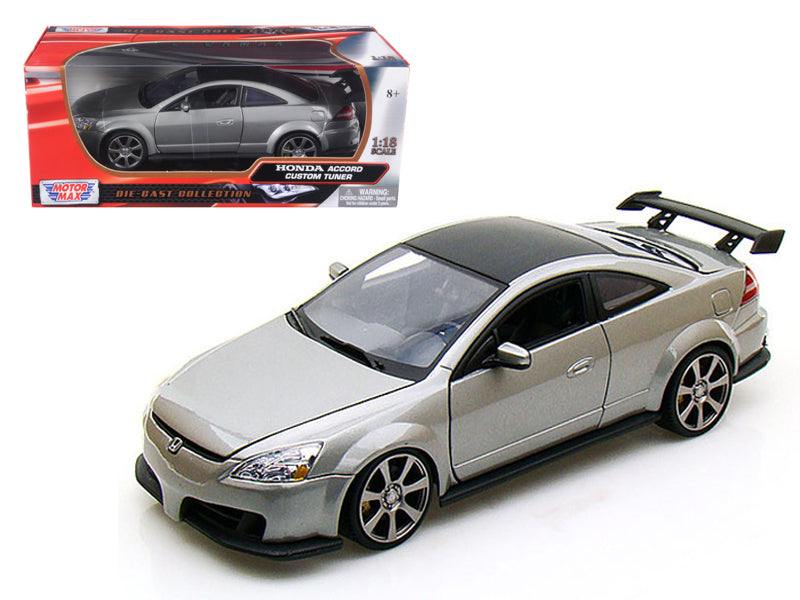 Motormax 2003 Honda Accord Gray Metallic 1/18 Diecast Model Car by Motormax