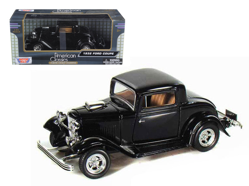 Motormax 1932 Ford Coupe Black 1/24 Diecast Model Car by Motormax