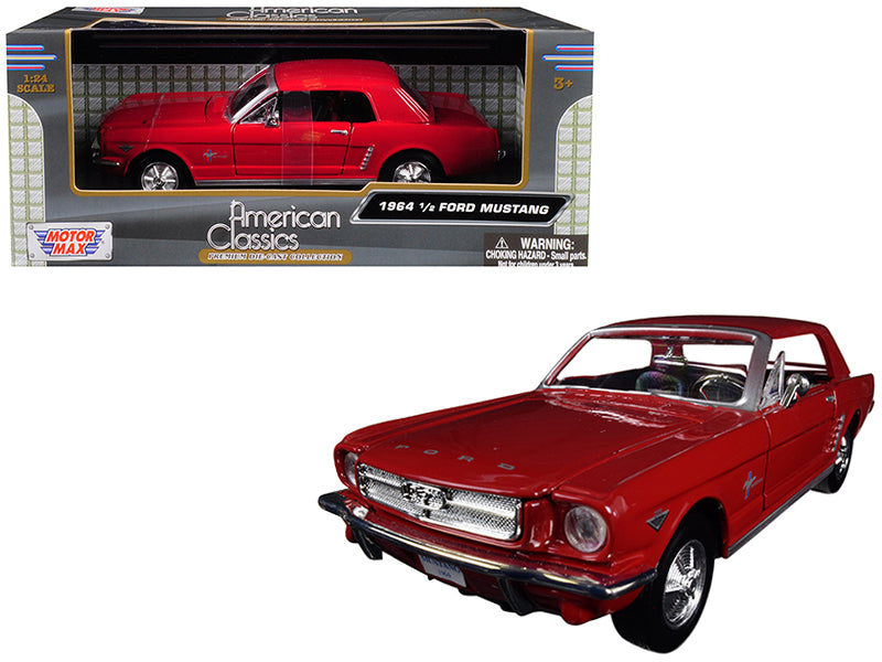 Motormax 1964 1/2 Ford Mustang Red 1/24 Diecast Model Car by Motormax