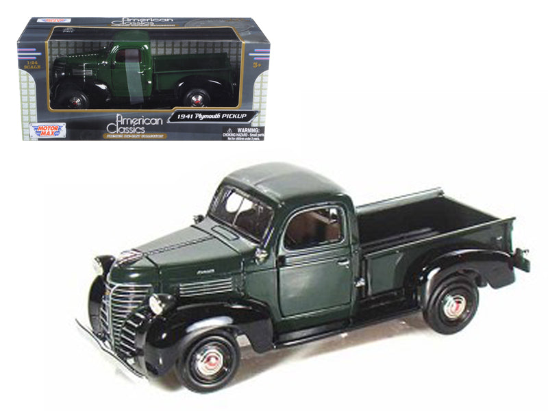 Motormax 1941 Plymouth Pickup Green 1/24 Diecast Model Car by Motormax
