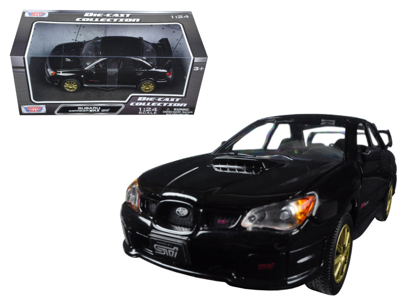 Motormax Subaru Impreza WRX STi Black 1/24 Diecast Model Car by Motormax