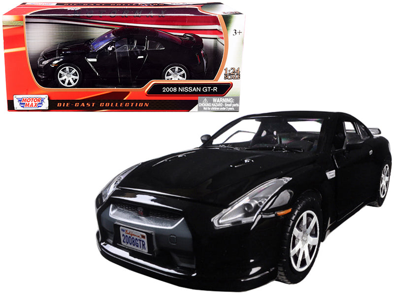 Motormax 2008 Nissan GT-R R35 Gloss Black 1/24 Diecast Model Car by Motormax