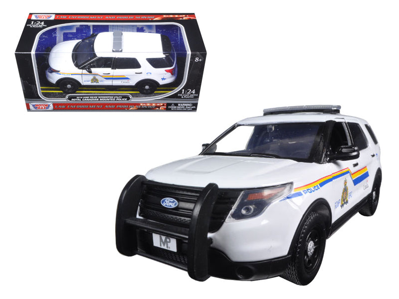 Motormax 2015 Ford Police Interceptor Utility with Light Bar "RCMP Royal Canadian Mounted Police" White 1/24 Diecast Model Car by Motormax