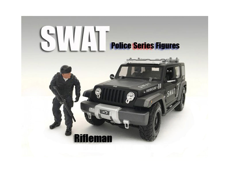 American Diorama SWAT Team Rifleman Figure For 1:24 Scale Models by American Diorama