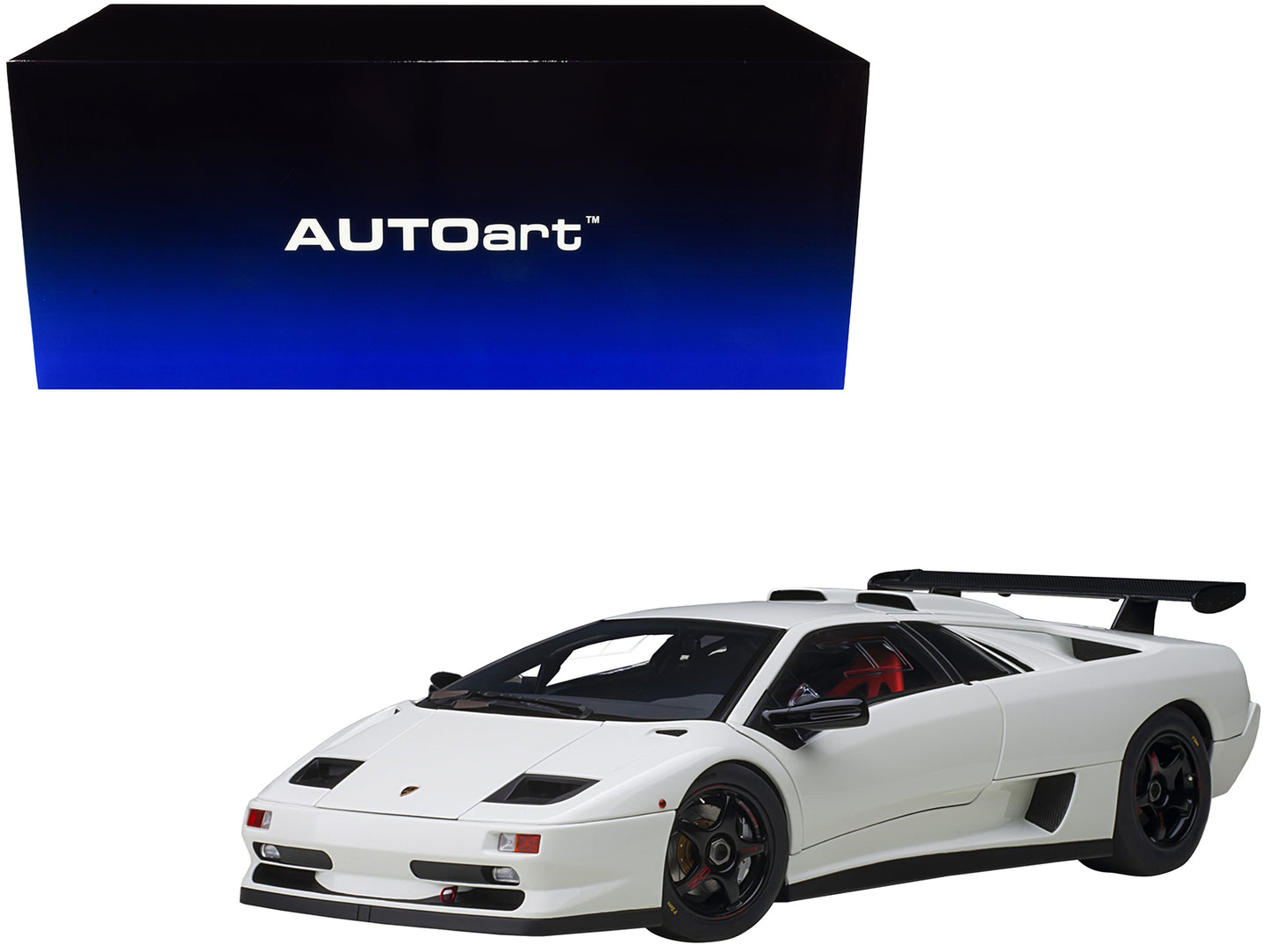 Autoart Lamborghini Diablo SV-R Impact White 1/18 Model Car by Autoart