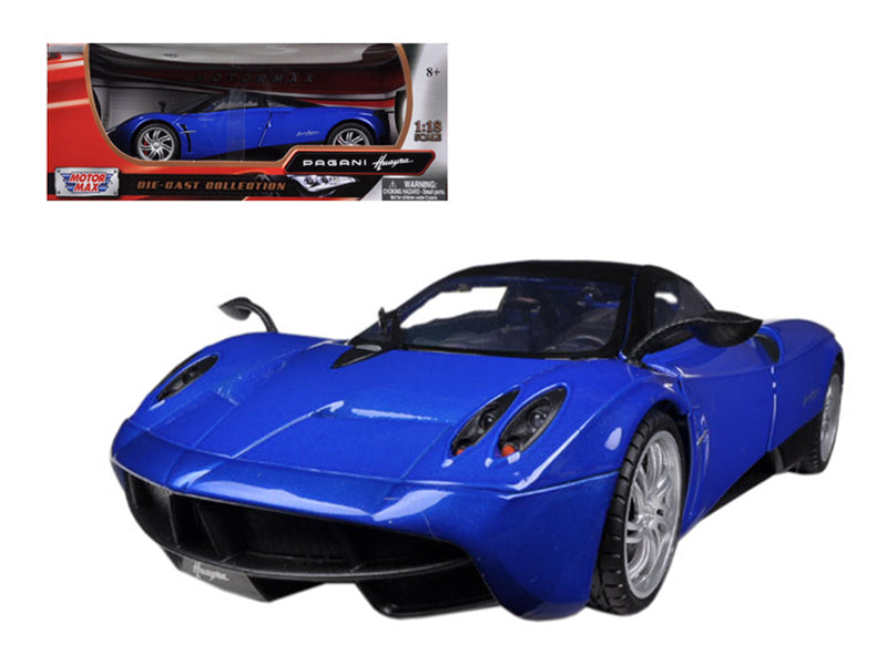 Motormax Pagani Huayra Blue with Black Top 1/18 Diecast Model Car by Motormax