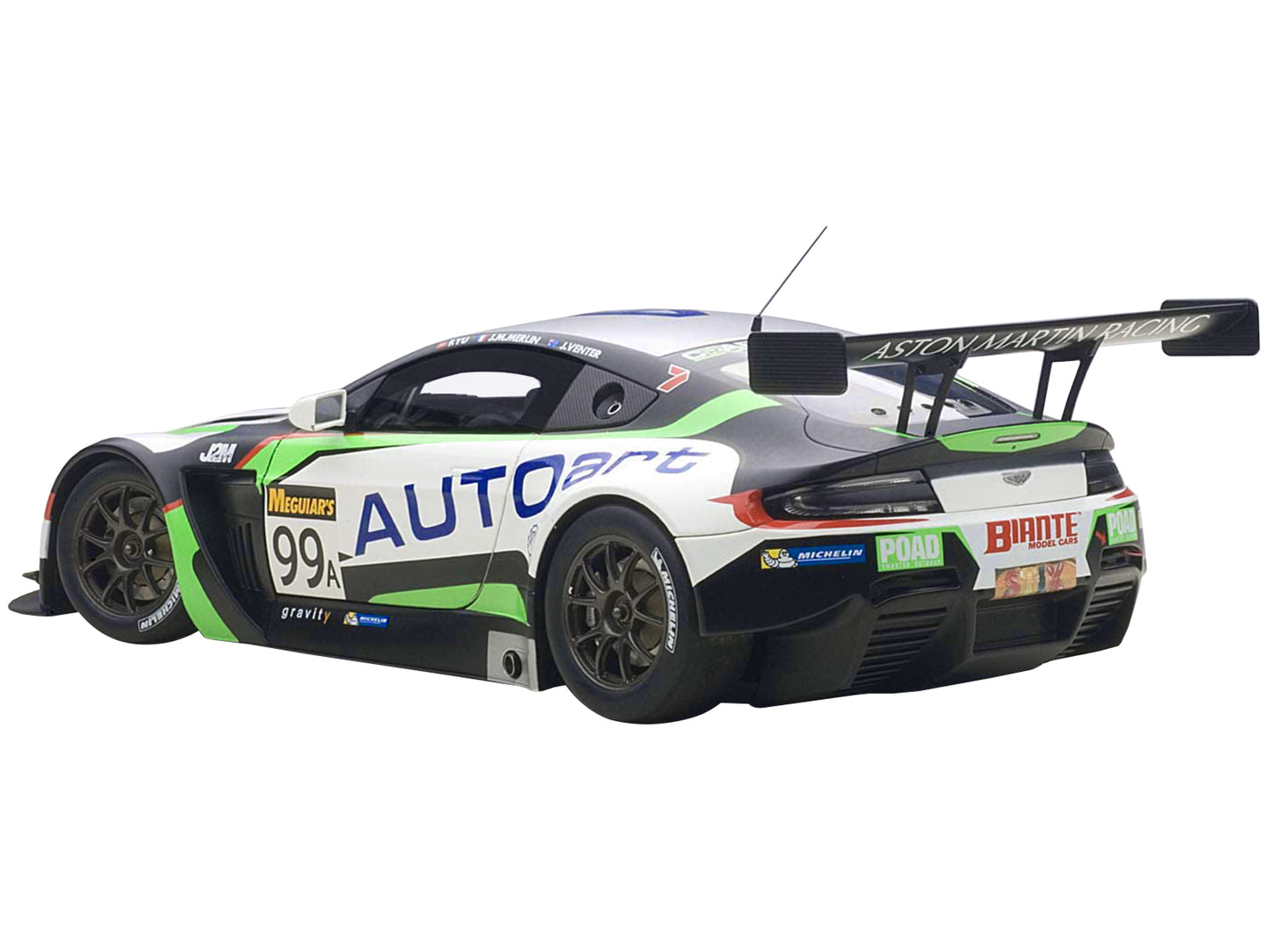 Autoart Aston Martin V12 Vantage Bathurst 12hour Endurance Race 2015 #99 JM. Merlin / J. Venter / F. Yu 1/18 Model Car by Autoart
