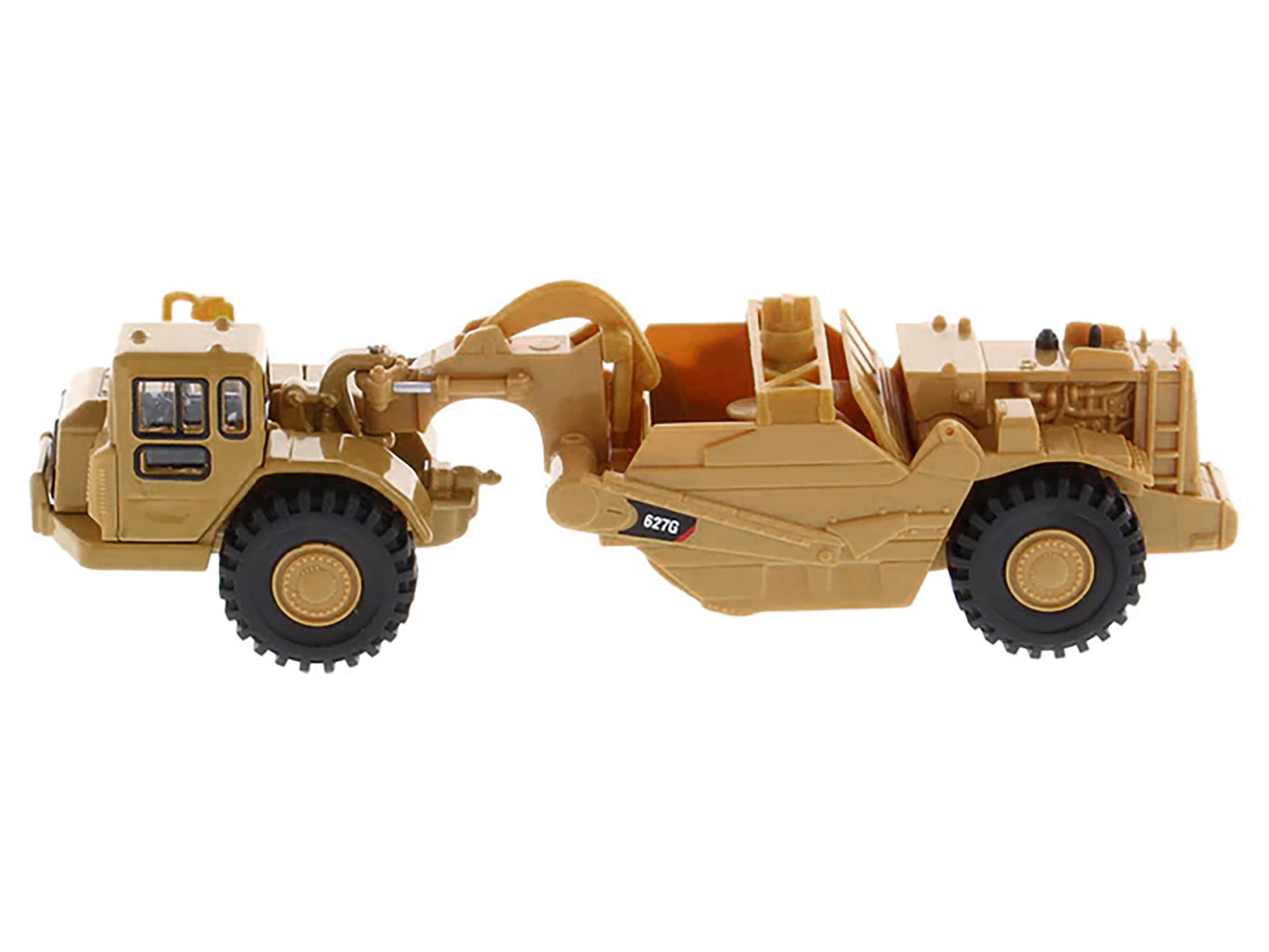 Diecast Masters CAT Caterpillar 627G Auger Scraper Yellow 1/87 (HO) Diecast Model by Diecast Masters