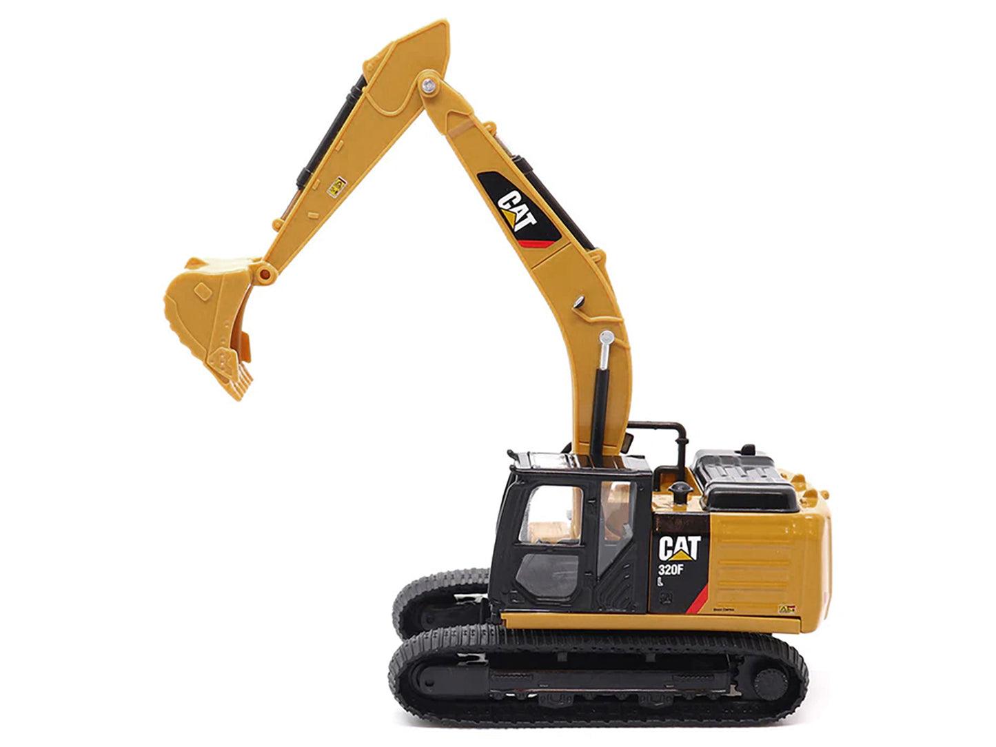 Diecast Masters CAT Caterpillar 320F L Hydraulic Excavator Yellow and Black 1/64 Diecast Model by Diecast Masters
