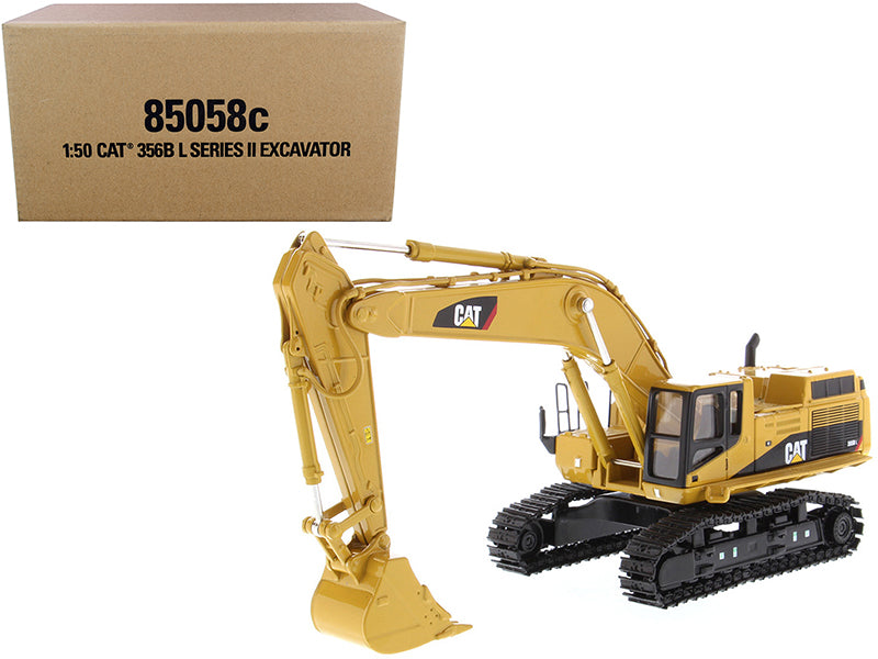 Diecast Masters CAT Caterpillar 365B L Series II Hydraulic Excavator with Two Figurines "Core Classics Series" 1/50 Diecast Model by Diecast Masters