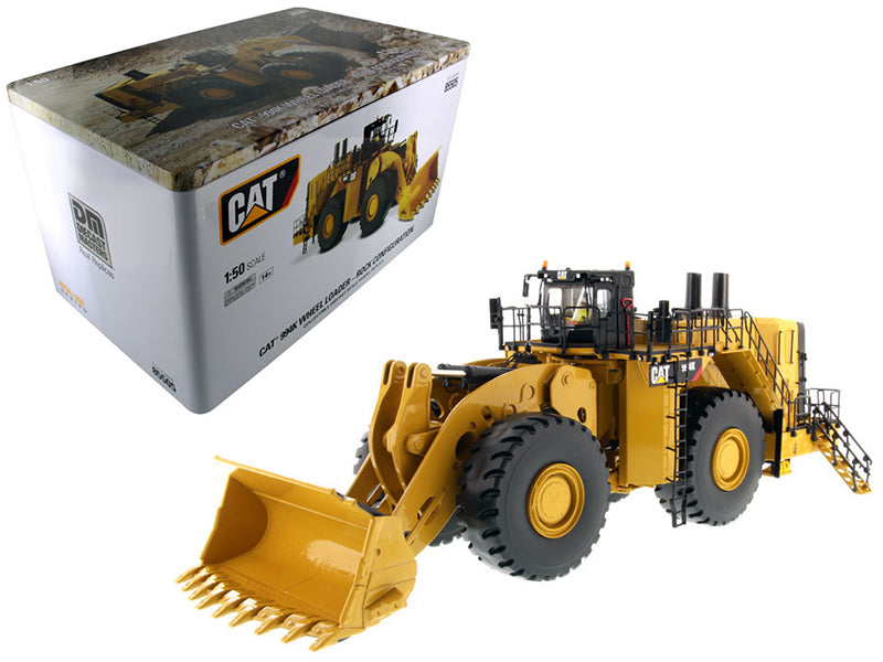 Diecast Masters CAT Caterpillar 994K Wheel Loader with Rock Bucket and Operator "High Line Series" 1/50 Diecast Model by Diecast Masters