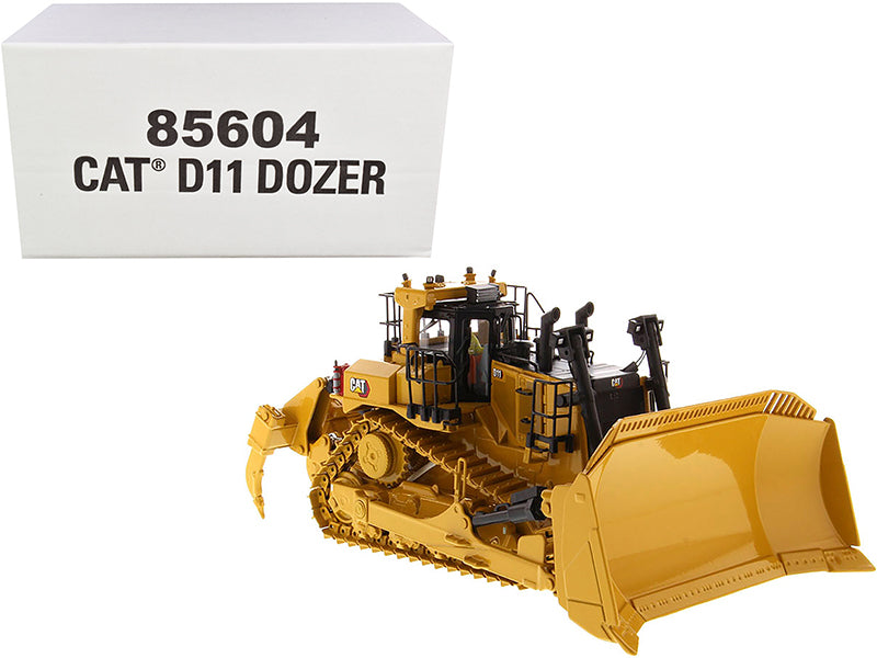 Diecast Masters CAT Caterpillar D11 Fusion Track-Type Tractor Dozer with Operator "High Line" Series 1/50 Diecast Model by Diecast Masters