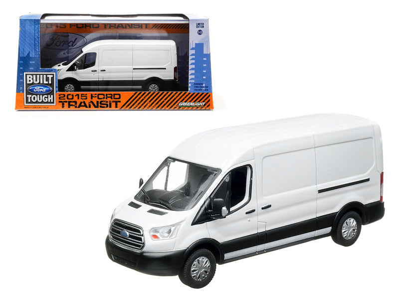Greenlight 2015 Ford Transit (V363) Van Oxford White 1/43 Diecast Model by Greenlight