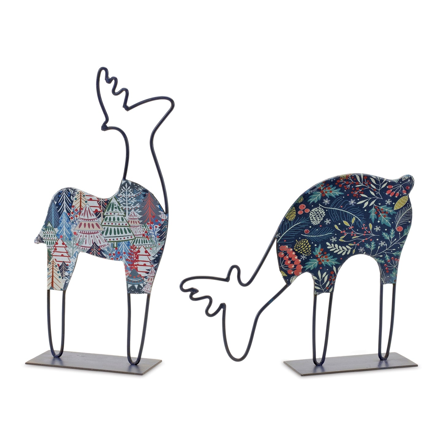 Metal Deer Tabletop Decor (Set of 2)