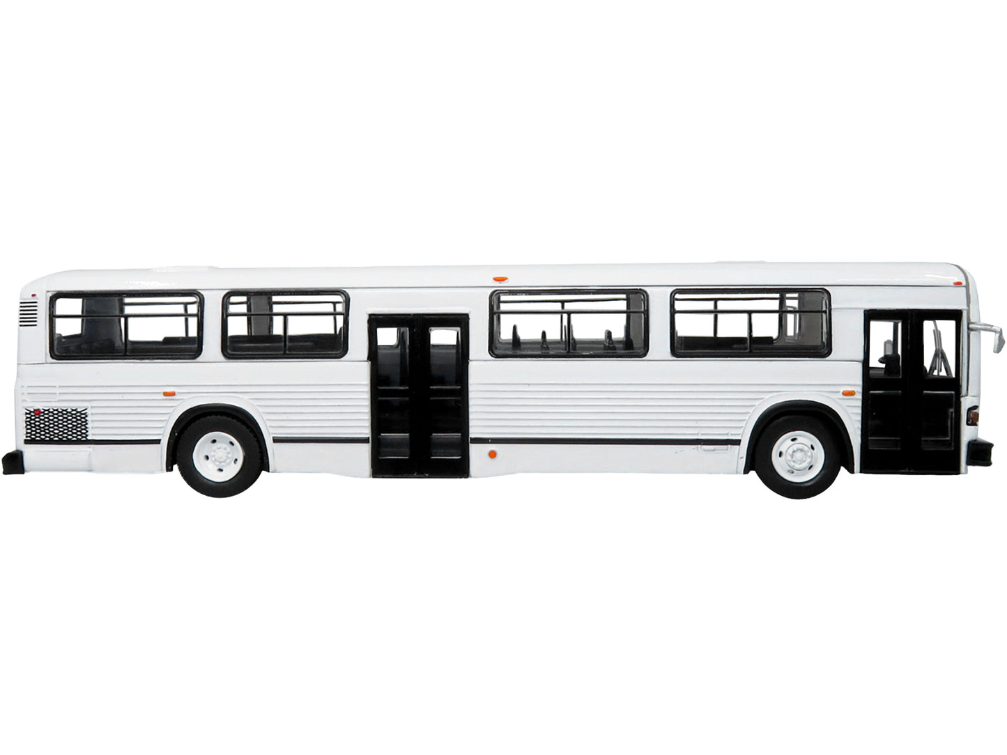 Iconic Replicas MCI Classic City Bus Plain White "Vintage Bus & Motorcoach Collection" 1/87 Diecast Model by Iconic Replicas