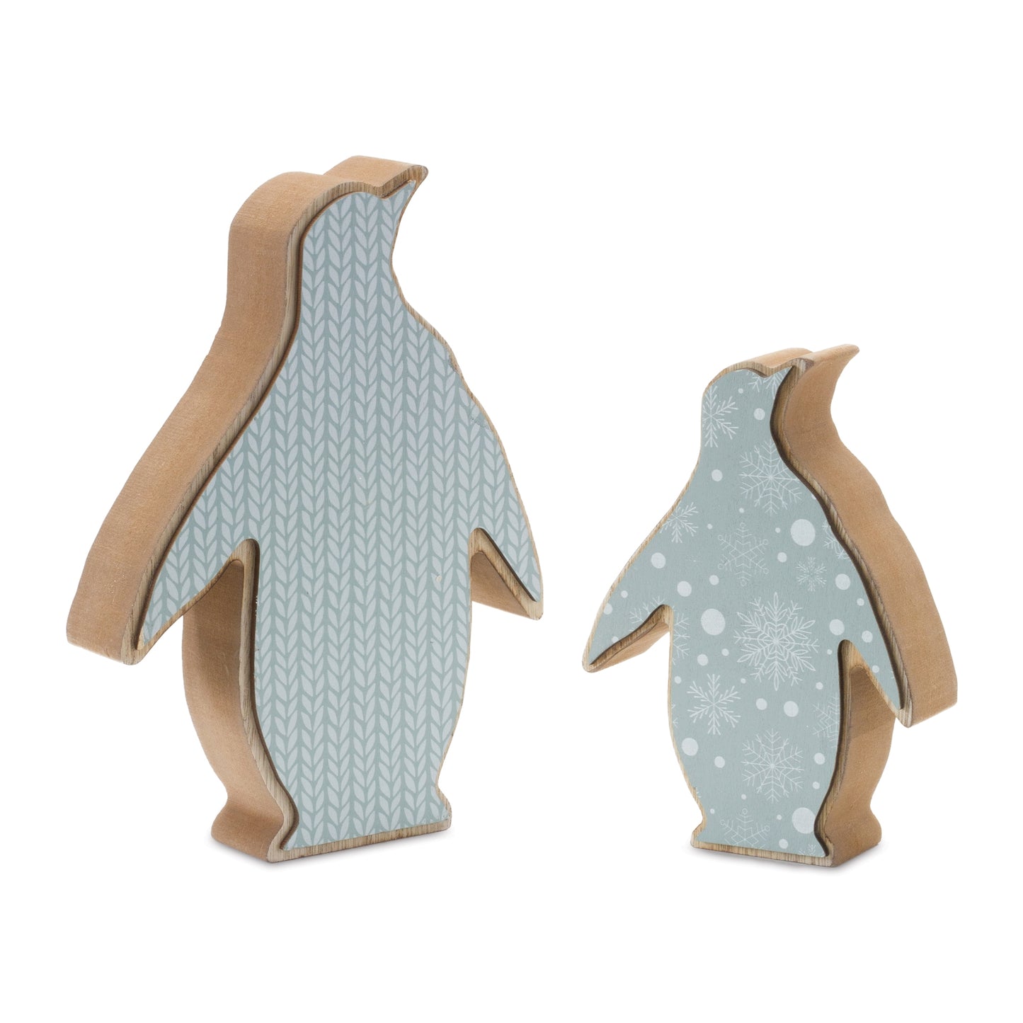 Wood Penguin Decor (Set of 2)
