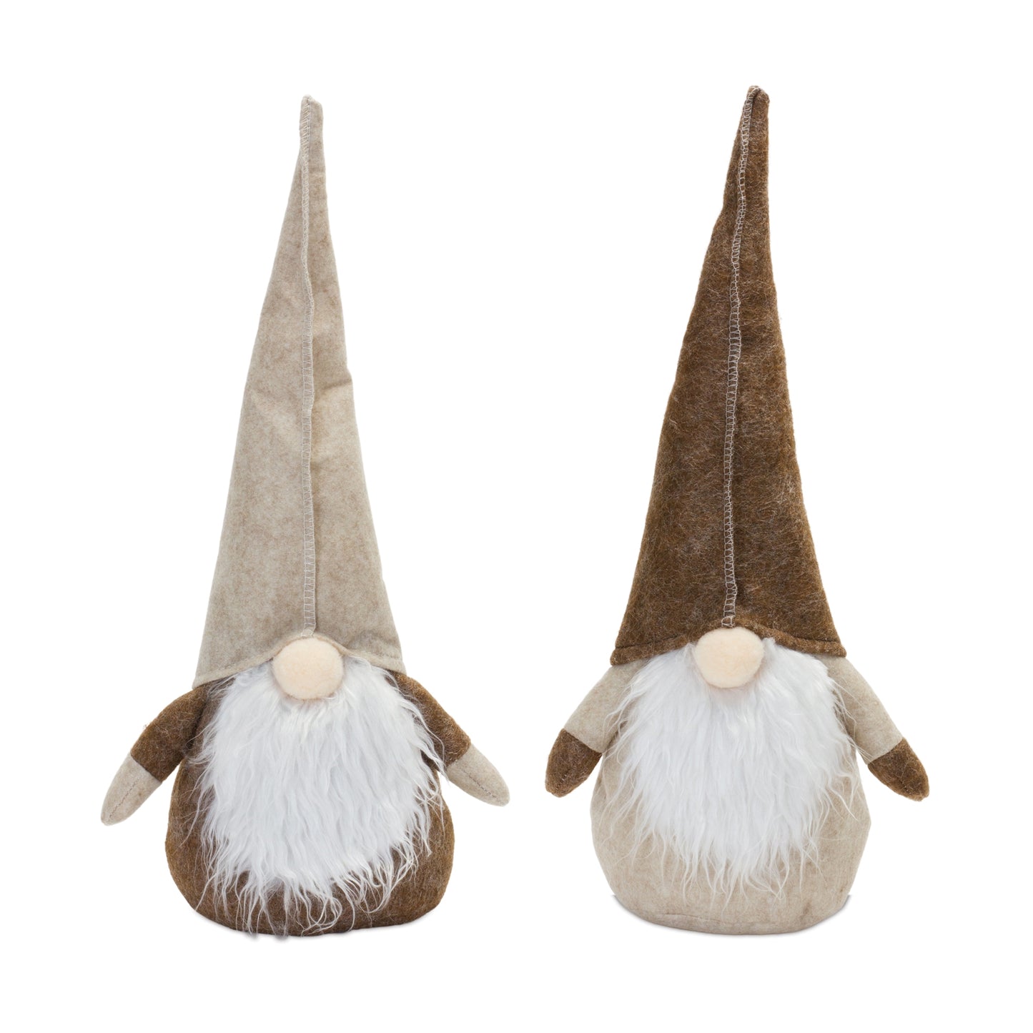 Plush Beige Gnome Shelf Sitter (Set of 2)