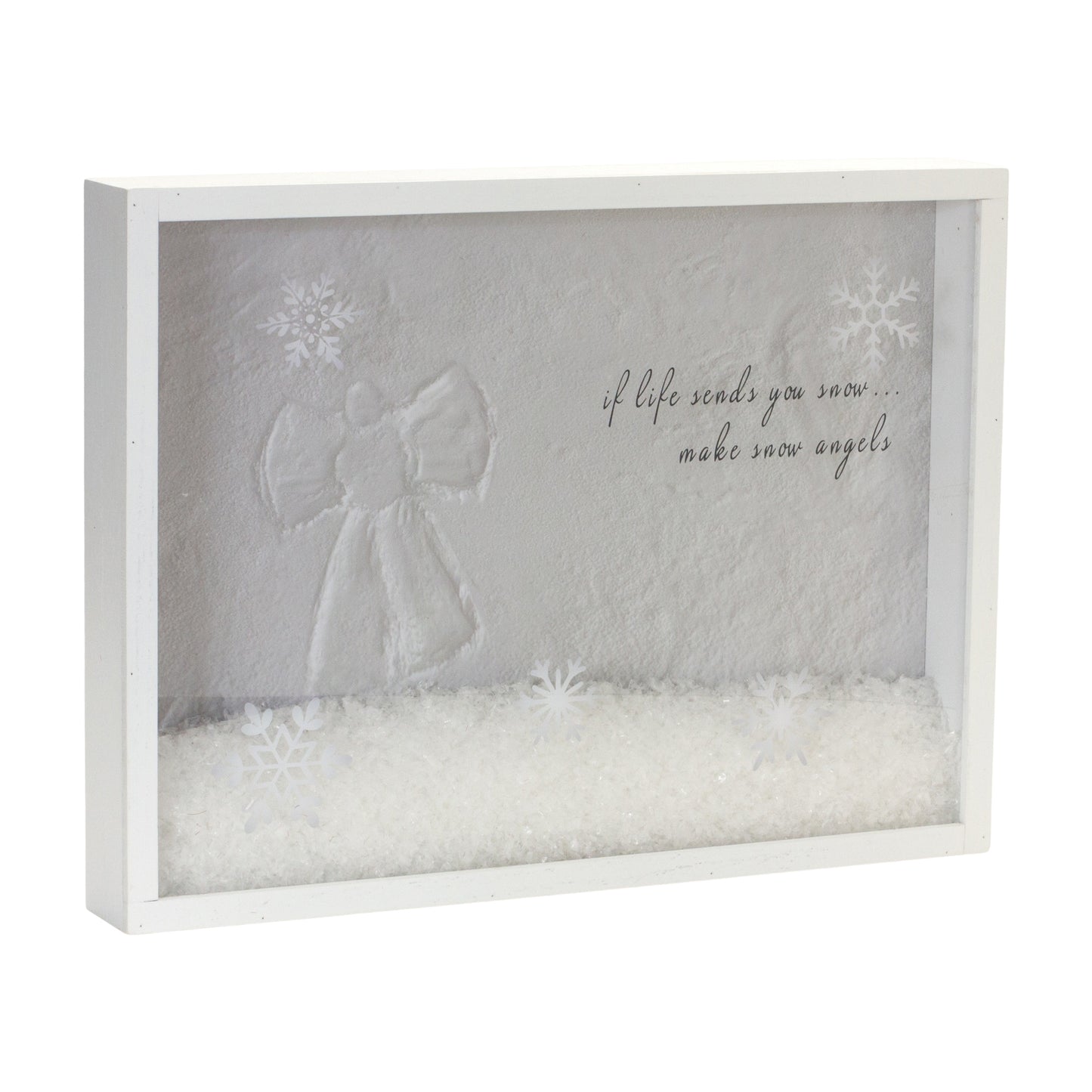 Snow Angel Shadow Box 15.75"L