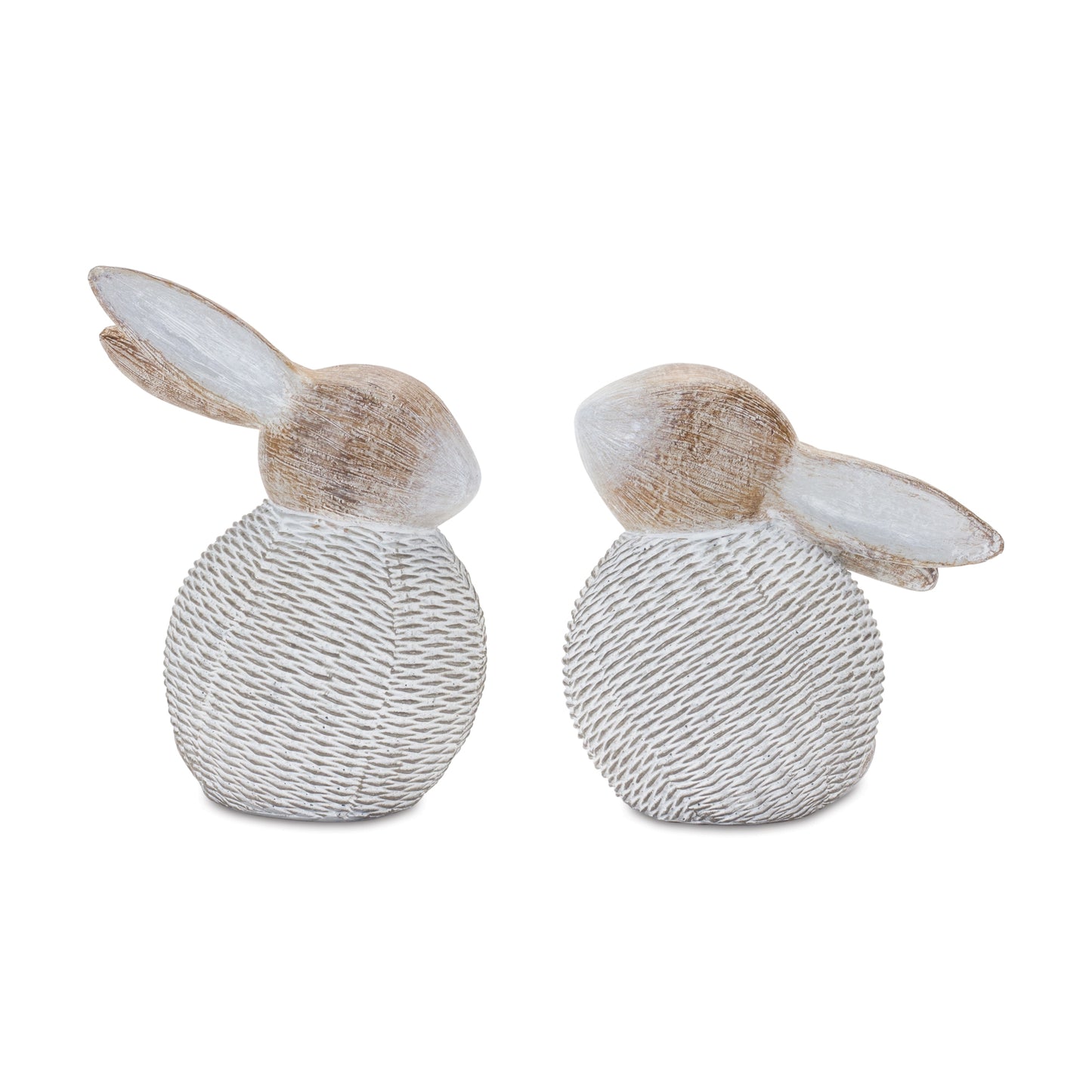 Wicker Bunny Figurine (Set of 2)