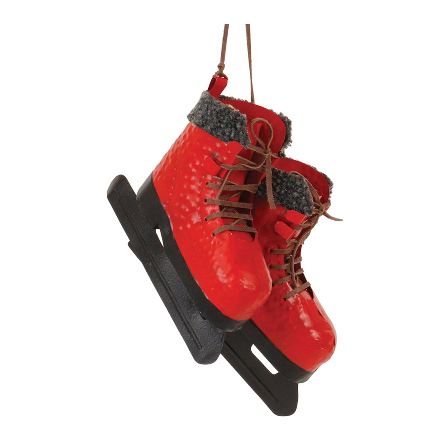 Metal Ice Skate Decor 14"H