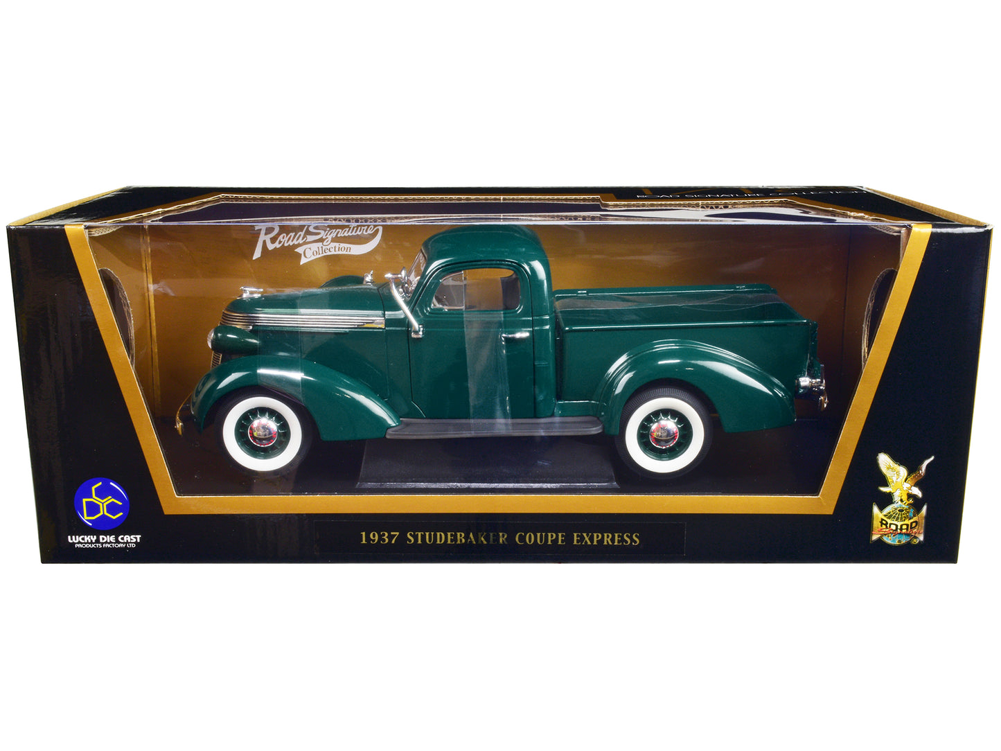 Road Signature 1937 Studebaker Express Pickup Truck Green 1/18 Diecast Model Car by Road Signature
