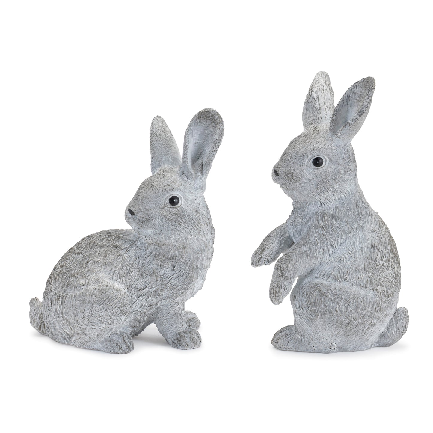 Stone Garden Bunny Figurine (Set of 2)